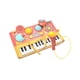 thumbnail image 4 of Instrumento de percusión, teclado de piano, juguete de piano para preescolar con micrófono, juguete de aprendizaje musical para cumpleaños de niñas y Rojo, 4 of 9