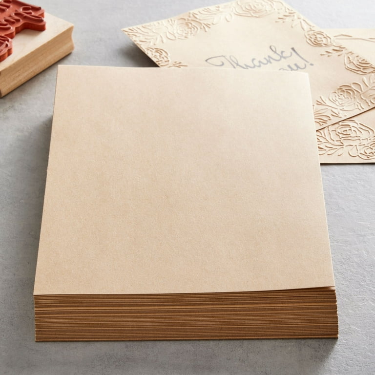 Kraft 5.5 x 7.5 Cardstock Paper by Recollections™, 100 Sheets