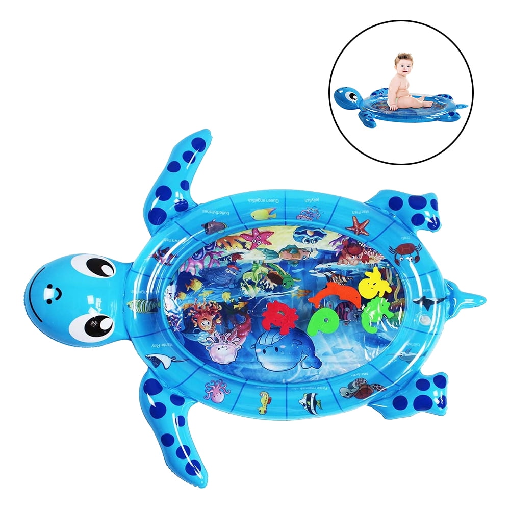 Turtle Shape Baby Water Inflatable Play Mat Toddlers Play Mat Toy Water Mat for Kids - Walmart