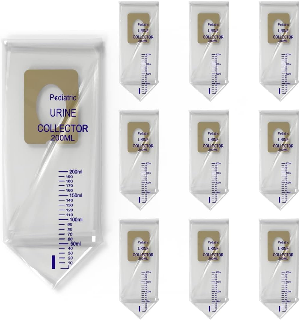 Endure Pediatric Urine Bag Collector, Sterile, 200 ml, Clear Pee Holder