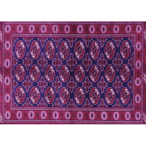 Ahgly Company Indoor Rectangle Persian Purple Traditional Area Rugs, 8' x 12'