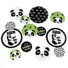 Big Dot of Happiness Party Like a Panda Bear - Baby Shower or Birthday Party Giant Circle Confetti - Party Decorations - Large Confetti 27 Count