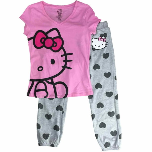 hello kitty pajamas white