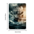 thumbnail image 2 of 1pc Iron painting for Theme "Fantasy Pirate Ship,Wall Poster,Art Picture", Metal Logoing Wall Art Suitable for Bars, Clubs, Cafes, Restaurants, Bedrooms,Bathrooms Or Garages 20*30cm/8*12inch, 2 of 7