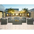 thumbnail image 2 of Superjoe 7 Pcs Patio Sectional Sofa Set Wicker Furniture Set with Coffee Table,Aluminum Frame,Gray, 2 of 8