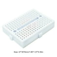 thumbnail image 3 of Yibooy SYB-170 Mini Breadboard 35x47mm Solderless Breadboard for Diy Kit (White), 3 of 8