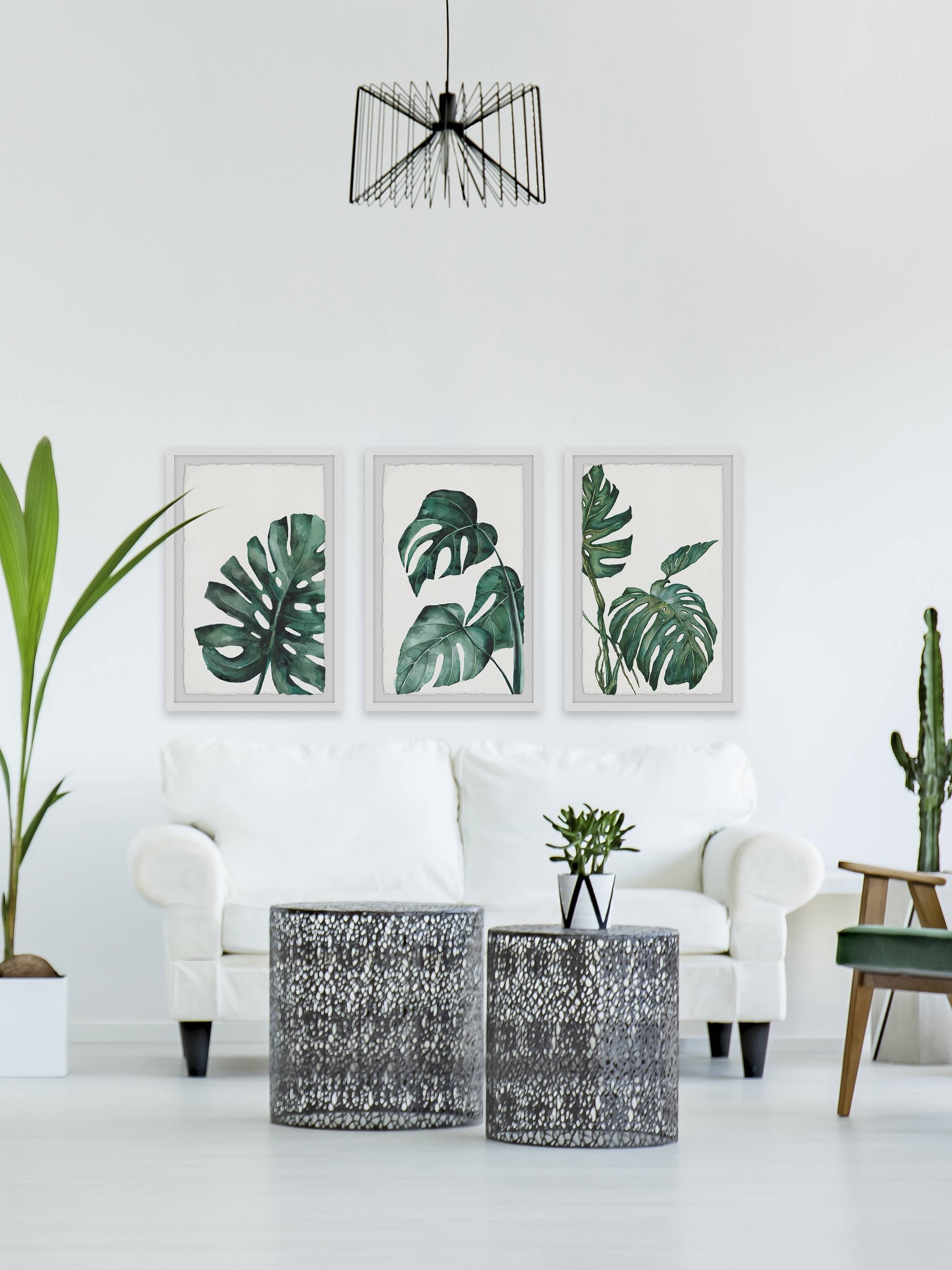 Marmont Hill Palmera White Triptych