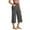 Dark Gray-07, variant on Mitankcoo Women's Plus Size Yoga Capris - Workout Stretch Relaxed Fit - Casual Cropped Trousers