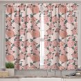 thumbnail image 2 of Ambesonne Vintage Floral Valance & Curtain, Rose Bouquets Beauty, 55"x45", Coral and Dark Teal, 2 of 7