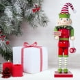thumbnail image 6 of Christmas Santa Snowman Nutcracker Ornament Wooden Nutcracker Soldier Christmas Table Decoration Traditional Festive Home Decor, 6 of 8