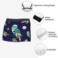 thumbnail image 3 of Fotbe Astronaut Dinosaur and Space Calzoncillos Tipo Boxer con Bolsa de Soporte Total para Hombre, X-Temp Fresco, Transpirable y de Secado Rápido-Small, 3 of 5