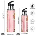 thumbnail image 2 of Yayeee 20oz Insulated Water Bottle Double Wall Stainless Steel with Flip Straw Lid, Gingerbread Houses, 2 of 7