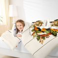 thumbnail image 3 of Manfei Autumn Checkered Pumpkin Full Size Comforter Sets 3-Piece, Halloween Rustic Sunflower Flower Bedding Comforter Set, Orange Green White,Reversible,1 Comforter and 2 Pillowcases, 3 of 6