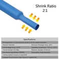 thumbnail image 3 of 750 Piezas de Tubos Termocontraíbles, Tubo de Cable de Envoltura Termocontraíble de Aislamiento Eléctrico, Relación de Contracción 2:1, 5 Colores, 12 Tamaños, 3 of 8
