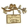 thumbnail image 2 of Custom Engraved Wooden Magnet Personalized Gift 40 Rustic Wedding Save the Date Wooden Magnet, 2 of 2