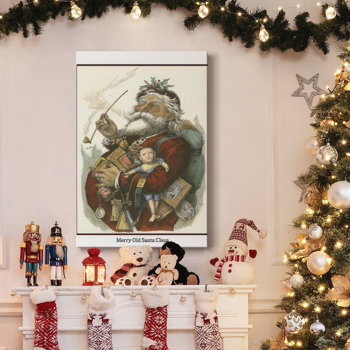 Merry Santa- Gallery Wrapped Canvas