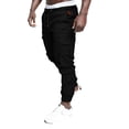 thumbnail image 3 of Uuszgmr Cargo Pants For Mens Solid Leggings Trousers Tooling Male Multi Pocket Pants Casual Color Male Pants, 3 of 7