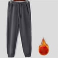 thumbnail image 2 of 2025 Winter Men's Sweatpants Thickened Thermal Insulated Casual Trousers For Cold Weather Comfort Pants Loose Fit Straight Legs Beach Trousers, 2 of 4