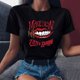 thumbnail image 2 of Maneskin-Camiseta con estampado gótico Harajuku para mujer, camiseta informal básica con cuello redondo, manga corta, y2k, envío directo, 2 of 5