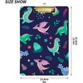 thumbnail image 3 of FMSHPON Dinosaurs Clipboard Hardboard Wood Nursing Clip Board and Pull for Standard A4 Letter 13x9 inches, 3 of 8