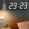 thumbnail image 1 of Horloge Murale Numérique 3d Led, 1 of 3