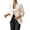 Beige, variant on Women's Dressy Blazer Lined Solid Color Long Sleeve Notched Lapel Open Front Casual Work Jacket
