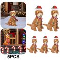 thumbnail image 1 of Adornos Navideños Con Figura Perro LED Fiesta Al Aire Libre 5 Uds., 1 of 4