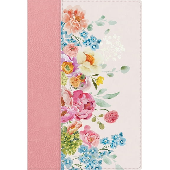 Rvr 1960 Biblia Letra Grande, Tamaño Manual, Edición Especial, Rosa Pastel, Símil Piel, (Hardcover)