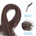 thumbnail image 3 of Uxcell Elastic Barbed Cord Loop Stretch Round String with Metal Barb Fasteners for Hats Masks Menus Crafting Book 50 Pcs Khaki 6 in, 3 of 7