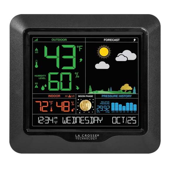 La Crosse Technology Digital Forecast Station with Pressure and Graph, 308-1416