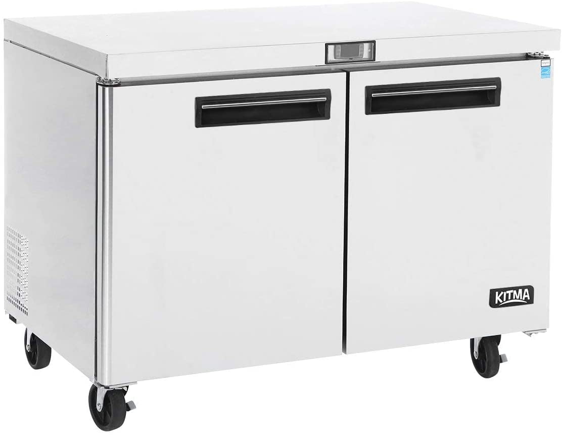 Commercial Chest Freezer 2 door Under counter Freezer, Commercial Fridge for Restaurant, Club