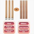 thumbnail image 3 of 200 Sets Double-Layered Wooden Candle Wicks and Stands 5.1x0.5 Inch Natural Candle for Candles Making,Wooden Candle Wick,1set * wick stickers, 3 of 8