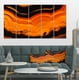 Agate Macro Orange - Abstrait Toile Print Art – image 1 sur 3