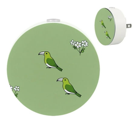 

YZUOUZY Night Lights Plug into Wall Bedroom Lamp Bedside Lamps Set of 2 Cute Little Sparrow Bird