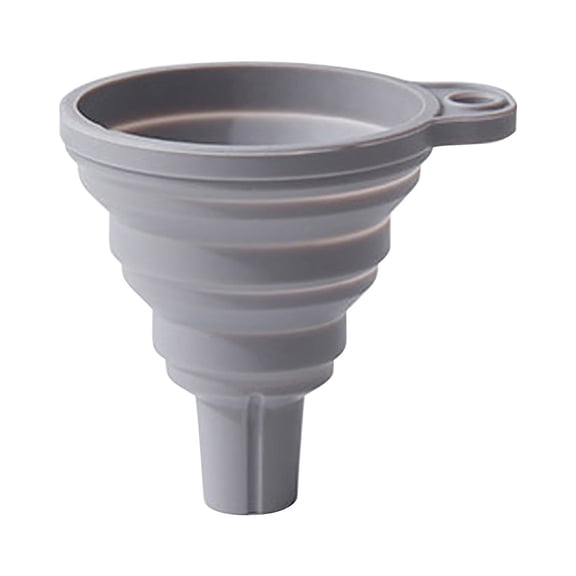 RoamHome Foldable Kitchen Funnel - Food Grade Silicone Funnel for Bottles, Liquids & Powders - Space-Saving Collapsible Design , Perfect for Home Kitchen, Travel & Car Maintenance (3x3in)