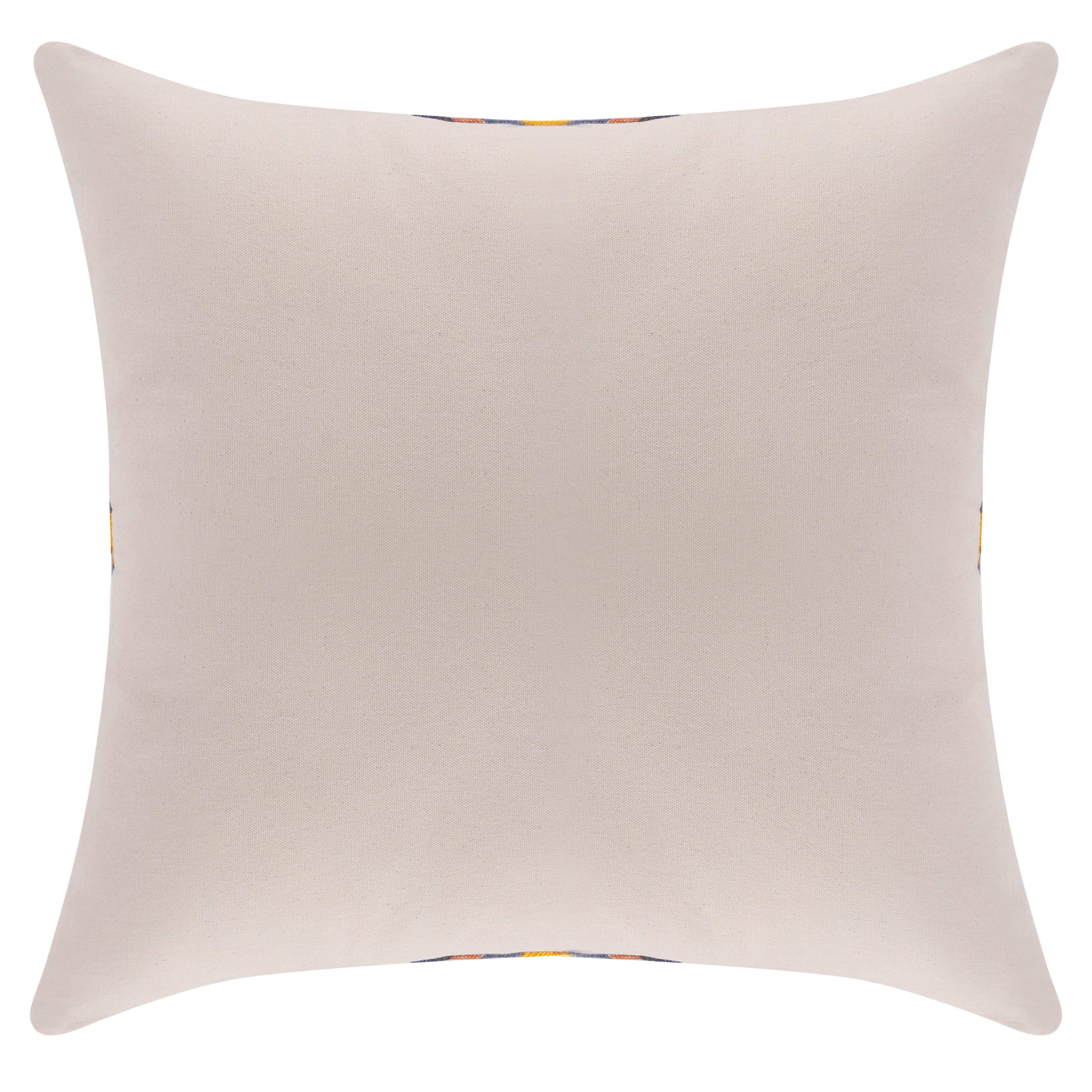 Harlow Hill 20" x 20" Navy/Rust Geometric Cotton Adult Decorative Throw Pillow Cover