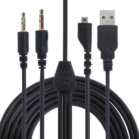 MANNYA Replacement USB RGB PC Audio Cable for SteelSeries Arctis 3 5 7 Pro Headphones