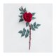 thumbnail image 1 of Apliques 3D De Flores De Tela Rosa Gloria Artesanías De Punto De Cruz, 1 of 9