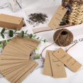 thumbnail image 5 of 100 pcs Gift Tags with String, Christmas Gift Tags Blank Tags with Safety Pins,Name Tags for Gift Bags Label Clothes Arts and Crafts(Kraft Paper), 5 of 7