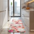 thumbnail image 4 of Pink Bichon Frise and Flower Kitchen Rug Mat,Kitchen Runner Rugs Non Skid Washable,Decorative Kitchen Floor Mats for Kitchen,Sink,Laundry,17"x47.2", 4 of 7
