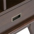 thumbnail image 4 of Allora 2 Drawer 64" Solid Wood Modern Bookcase in Auburn Brown, 4 of 5
