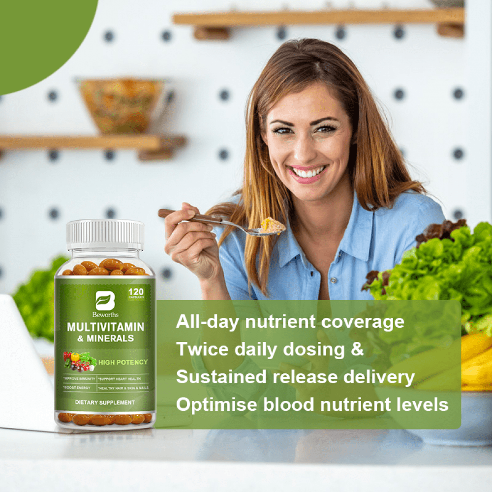(2 PACK)Multivitamin for Men & Women - Multivitamin with Vitamin A, C, D, E & B12, Zinc, Calcium & More, Immune & Nervous System Support, 240 Capsules
