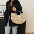 thumbnail image 4 of Bolso Tejido A Mano Paja para Mujer Gran Capacidad Viajes Y, 4 of 7