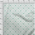 thumbnail image 3 of oneOone Cotton Silk Green Fabric Flamingo Diy Clothing Quilting Fabric Print Fabric By Yard 42 Inch Wide, 3 of 4