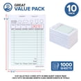 thumbnail image 2 of Paquete de 10 minicuadernos de papel verde Stock Your Home, 2 of 7