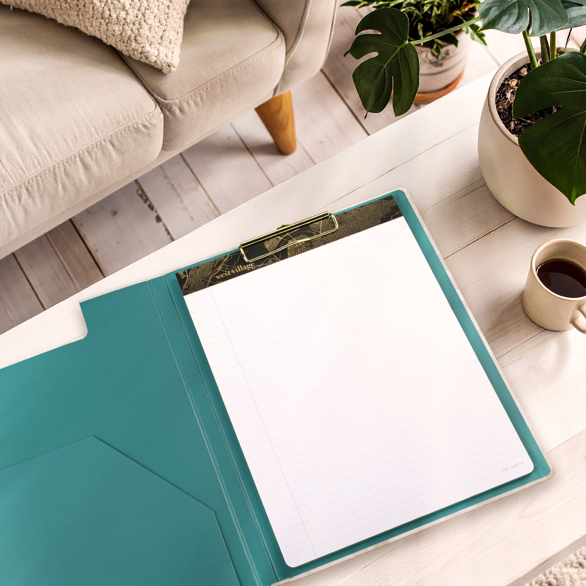 West Village by Mead Clipfolio with Legal Pad Large 912 x 12 12 - West Village