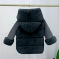thumbnail image 4 of Agkizg Girls Faux Furs Coat,Warm Coats for Kids Fuzzy Fleece Jacket,Solid Color Thickened Hood with Casual Warm Jacket, 4 of 4