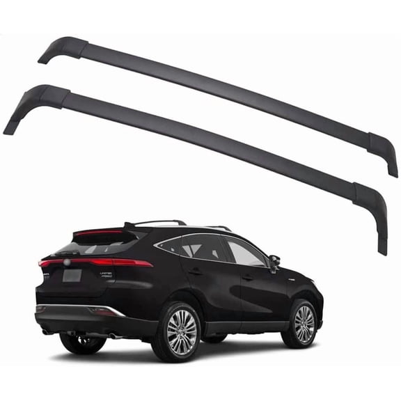 For 2021-2024 Toyota Venza Black Top Roof Rack Cross Bars Luggage Carrier