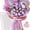Purple, variant on Hand-woven Preserved Bouquets Home Decorations, Crochet Flowers Bouquets with Pink Lilies, Sunflowers, Carnations, Roses, Valentine's Birthday Mother's Days Gifts