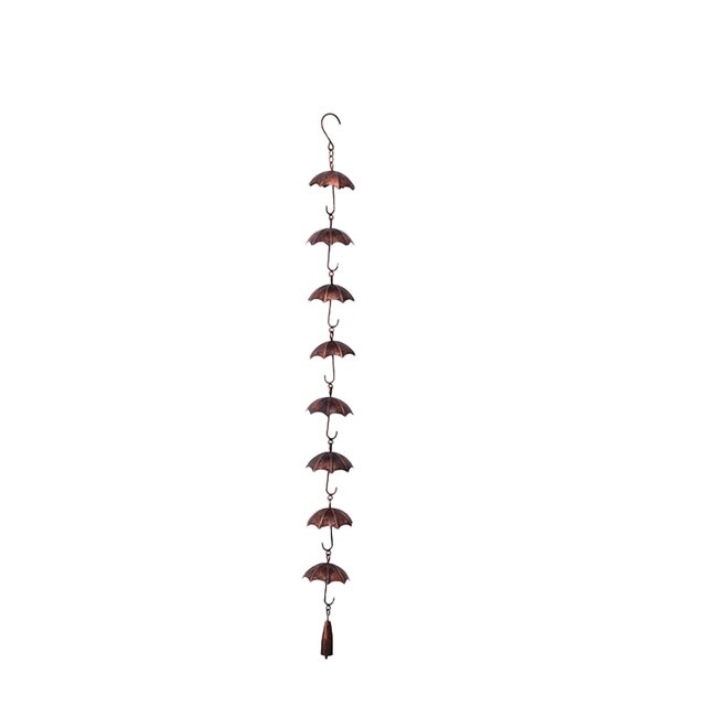 Hot Sale!Outdoor Umbrella Rain Chain Outdoor Decoration Wind Chime Pendant Rainy Season Gardening Decoration